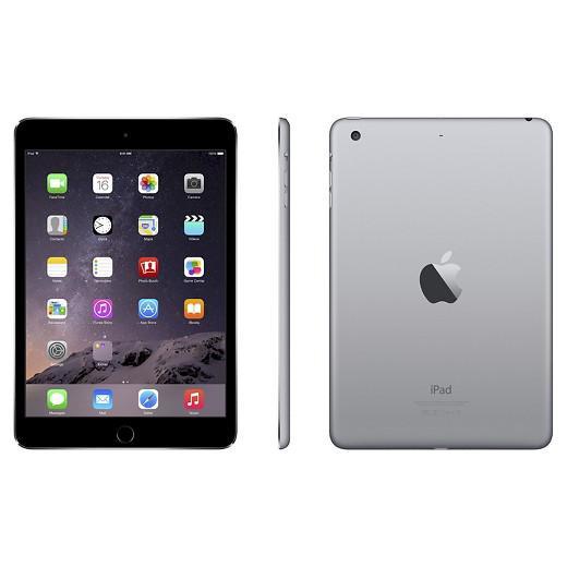 Refurbished Apple iPad Mini 3 A1600 (WiFi + Cellular Unlocked) 16GB Space Gray (Grade A+) w/ Pre-Installed Tempered Glass