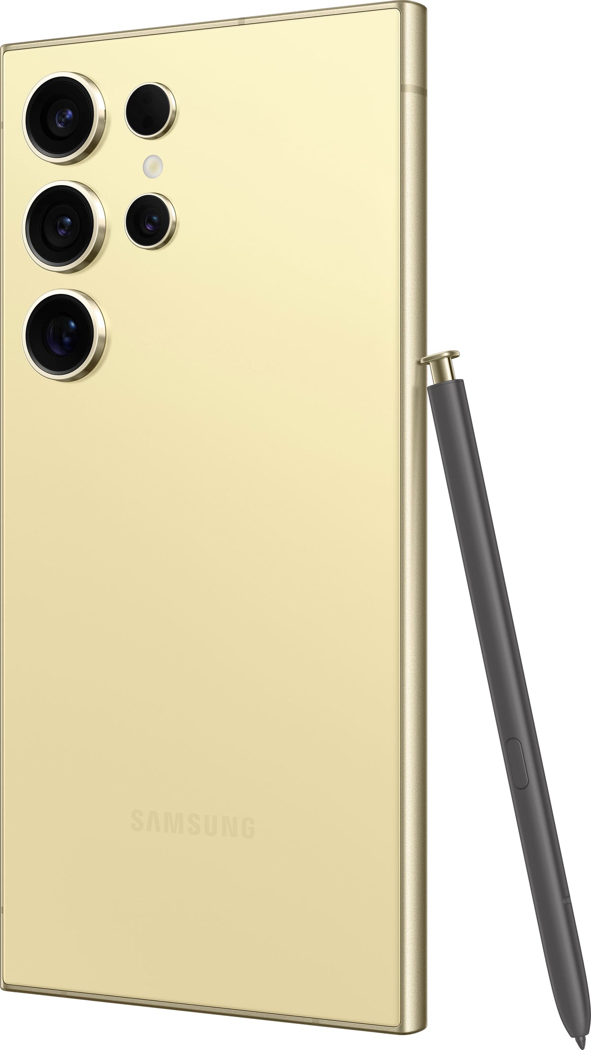 Refurbished Samsung Galaxy S24 Ultra 5G S928U (Fully Unlocked) 256GB Titanium Yellow (Grade A+) w/ Wireless Earbuds