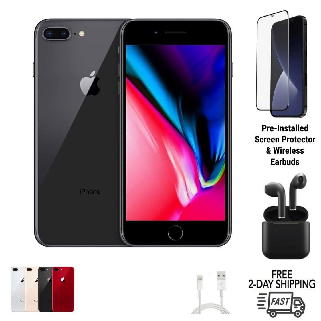 Buy iPhone 8 Plus Unlocked – Free 2-Day US Shipping – Wireless Source