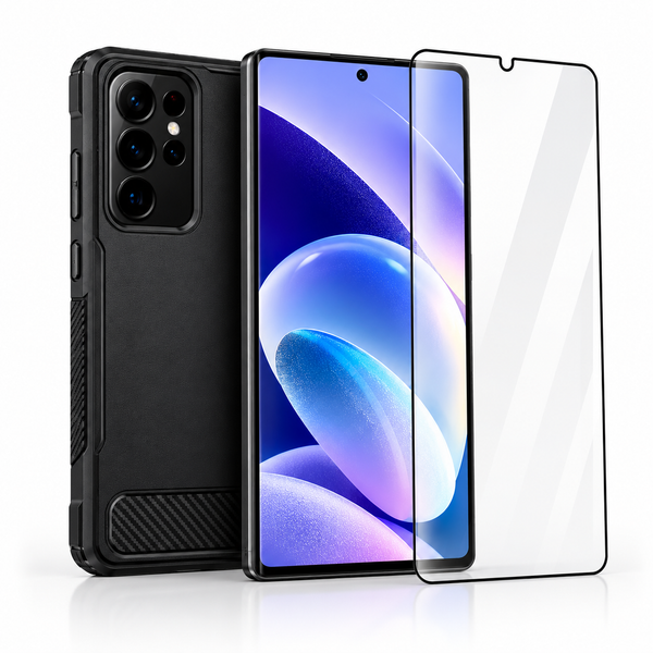 Android Bundle with Case and Tempered Glass