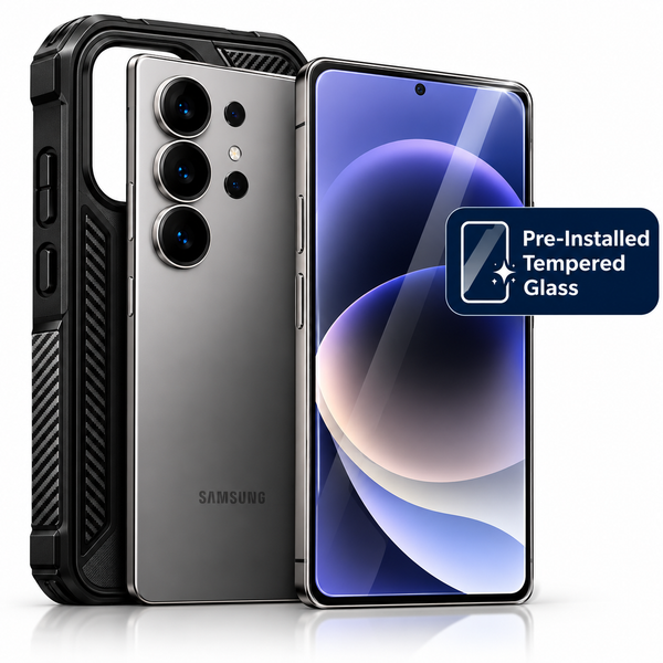 Android Bundle with Pre-Installed Tempered Glass