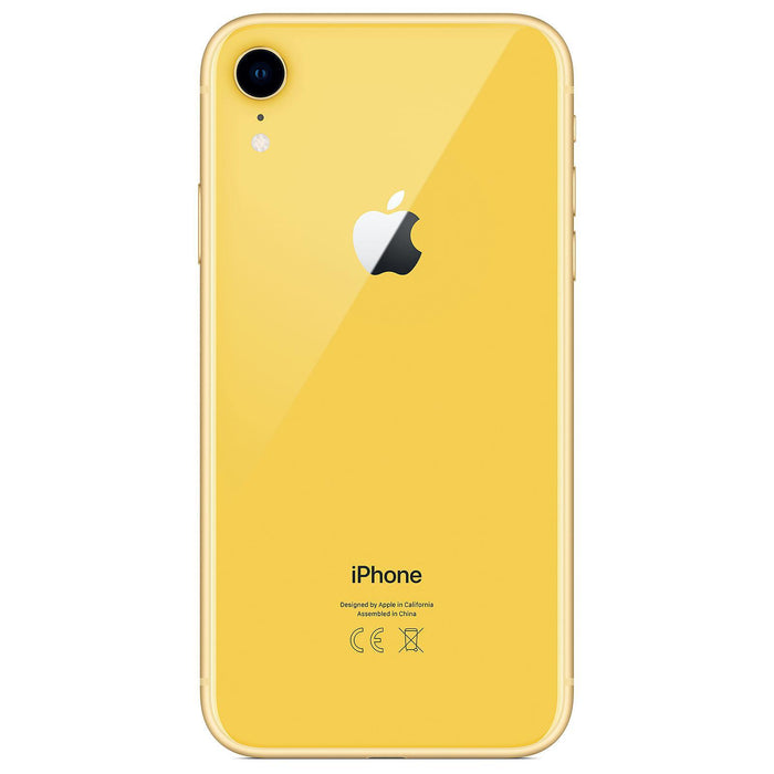 Refurbished Apple iPhone XR | Fully Unlocked | Bundle w/ Pre-Installed Tempered Glass and Bluetooth Earbuds