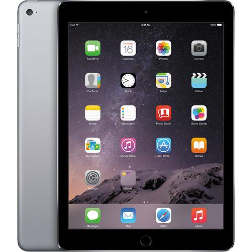 Refurbished Apple iPad Air 2 | WiFi + Cellular Unlocked | Bundle w/ Case, Tempered Glass, Stylus, Microfiber Cleaning Cloth, Charger