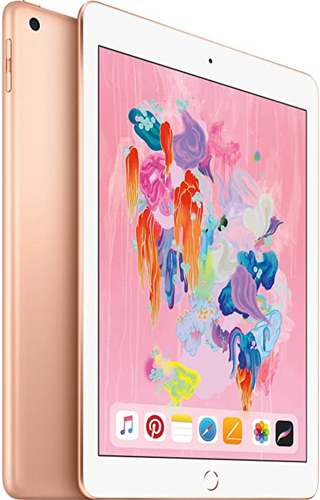 Refurbished Apple iPad 6th Gen | WiFi + Cellular Unlocked | Bundle w/ Case, Box, Bluetooth Headset, Tempered Glass, Stylus, Charger