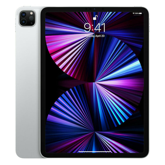 Refurbished Apple iPad Pro 11" | 2021 | WiFi | Bundle w/ Case, Bluetooth Earbuds, Tempered Glass, Stylus, Charger