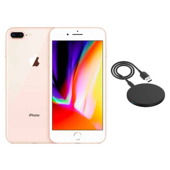 Refurbished Apple iPhone 8 Plus | Fully Unlocked | Bundle w/ Wireless Charger