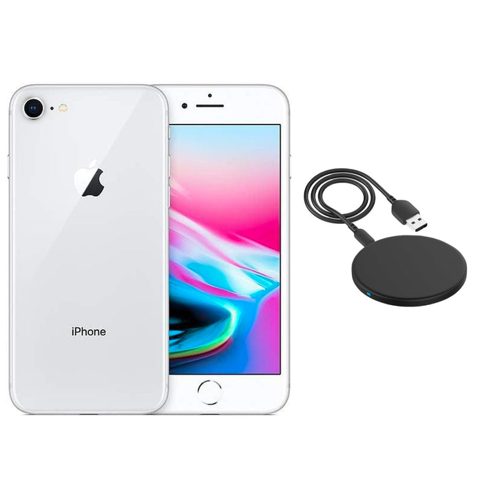 Refurbished Apple iPhone 8 | Fully Unlocked | Bundle w/ Wireless Charger