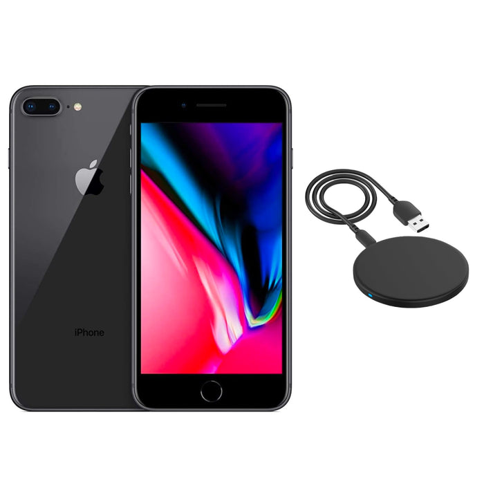 Refurbished Apple iPhone 8 Plus | Fully Unlocked | Bundle w/ Wireless Charger