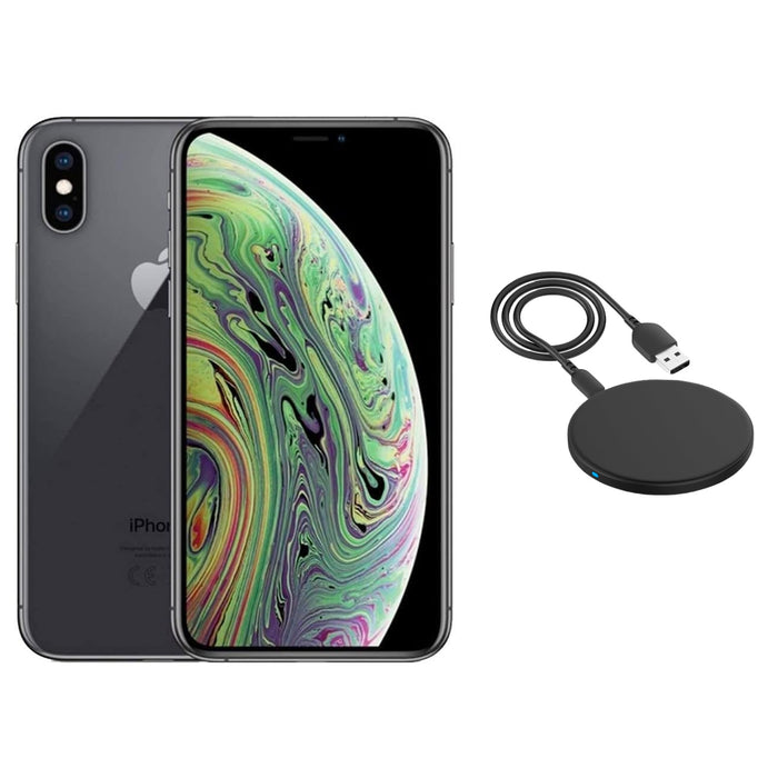Refurbished Apple iPhone XS Max | Fully Unlocked | Bundle w/ Wireless Charger