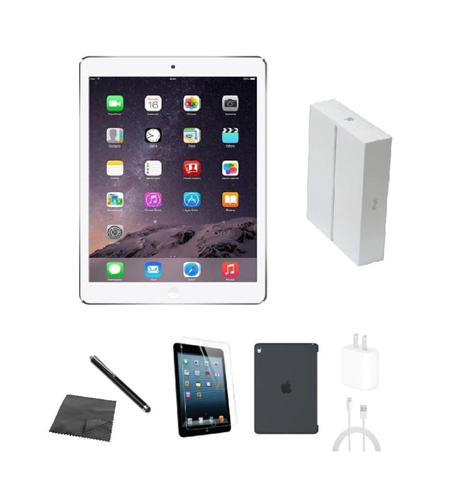 Refurbished Apple iPad Air  | WiFi + Cellular UnlockedApple iPad Air  | WiFi + Cellular Unlocked | Bundle w/ Case, Box, Tempered Glass, Stylus, Charger