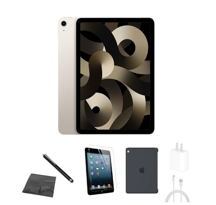Refurbished Apple iPad Air 5 | WiFi | Bundle w/ Case, Tempered Glass, Stylus, Charger