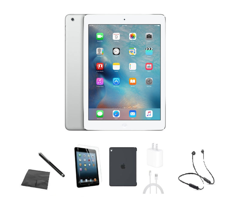 Refurbished Apple iPad Mini 2 | WiFi | Bundle w/ Case, Bluetooth Headset, Tempered Glass, Stylus, Charger