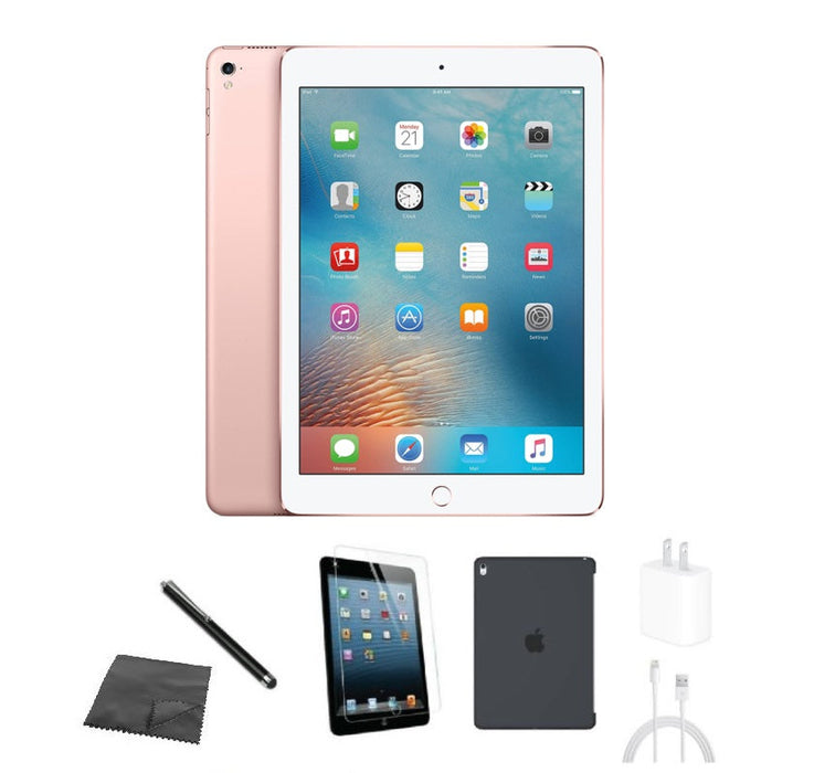 Refurbished Apple iPad Pro 9.7" 1st Gen | WiFi | Bundle w/ Case, Tempered Glass, Stylus, Charger