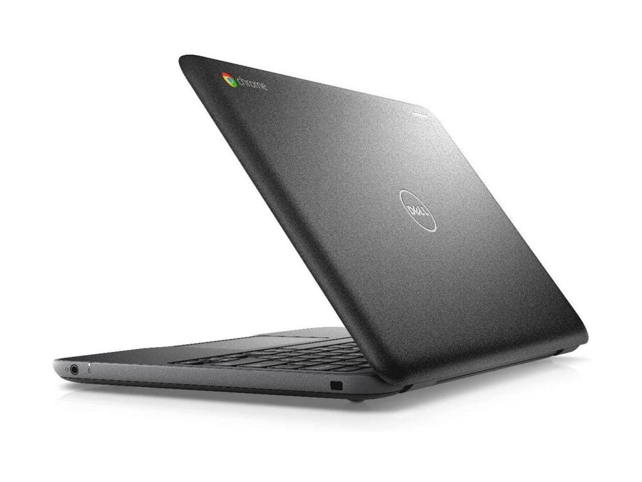 Refurbished Dell Chromebook 11 | Celeron N3060 | 2GB RAM 11-3180 | 16GB SSD | 11.6" LED | Bundle w/ Neckband Earbuds and Mouse
