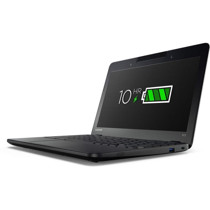 Refurbished Lenovo Chromebook N23 | Intel Celeron N3060 1.60GHz | 4GB RAM | 16GB SSD | 11.6" LED | Bundle w/ Wireless Earbuds and Mouse
