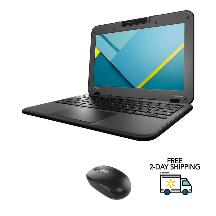 Refurbished Lenovo Chromebook N22 | Intel Celeron N3060 1.60GHz | 4GB RAM | 16GB SSD | 11.6" LED | Bundle w/ Bluetooth Mouse