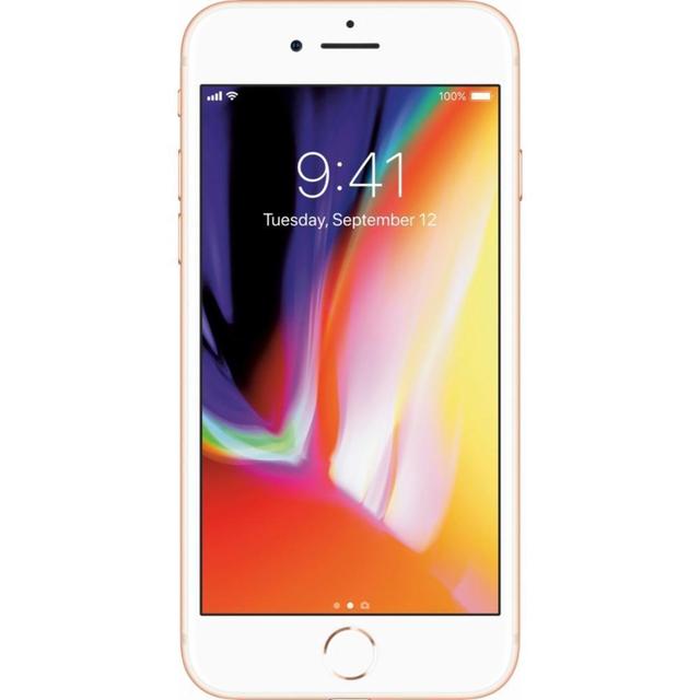 Refurbished Apple iPhone 8 | Fully Unlocked | Bundle w/ Pre-Installed Tempered Glass