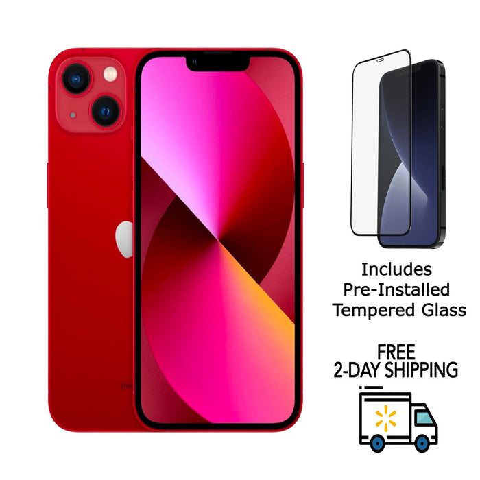 Refurbished Apple iPhone 13 Mini | T-Mobile Only | Bundle w/ Pre-Installed Tempered Glass