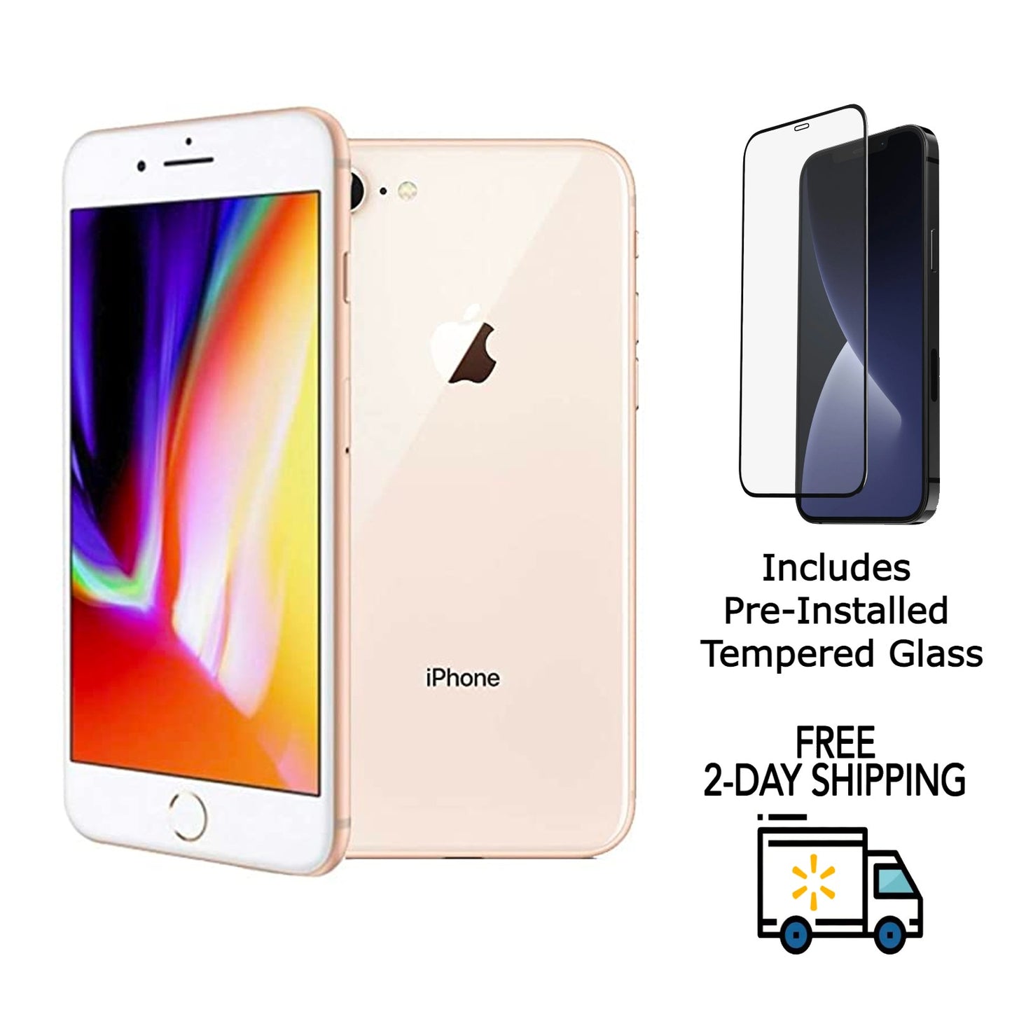 Certified Apple iPhone 8 smartphone – Free 2-Day US Shipping