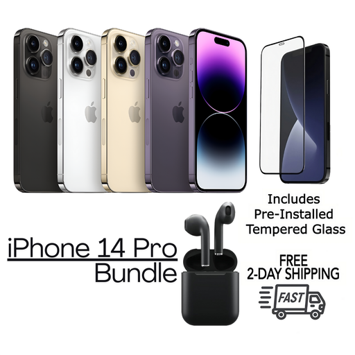 Refurbished iPhone 14 Pro Unlocked Bundle