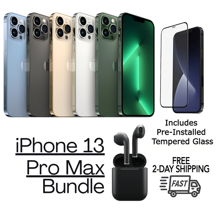 Refurbished iPhone 13 Pro Max Unlocked Bundle