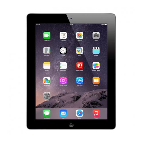 Refurbished Apple iPad 2 A1395 (WiFi) 16GB Black (Grade A) w/ Pre-Installed Tempered Glass