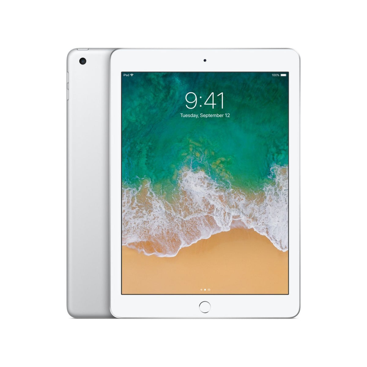 Apple iPad 5th Gen A1822 (WiFi) 32GB Silver w/ Wireless Earbuds