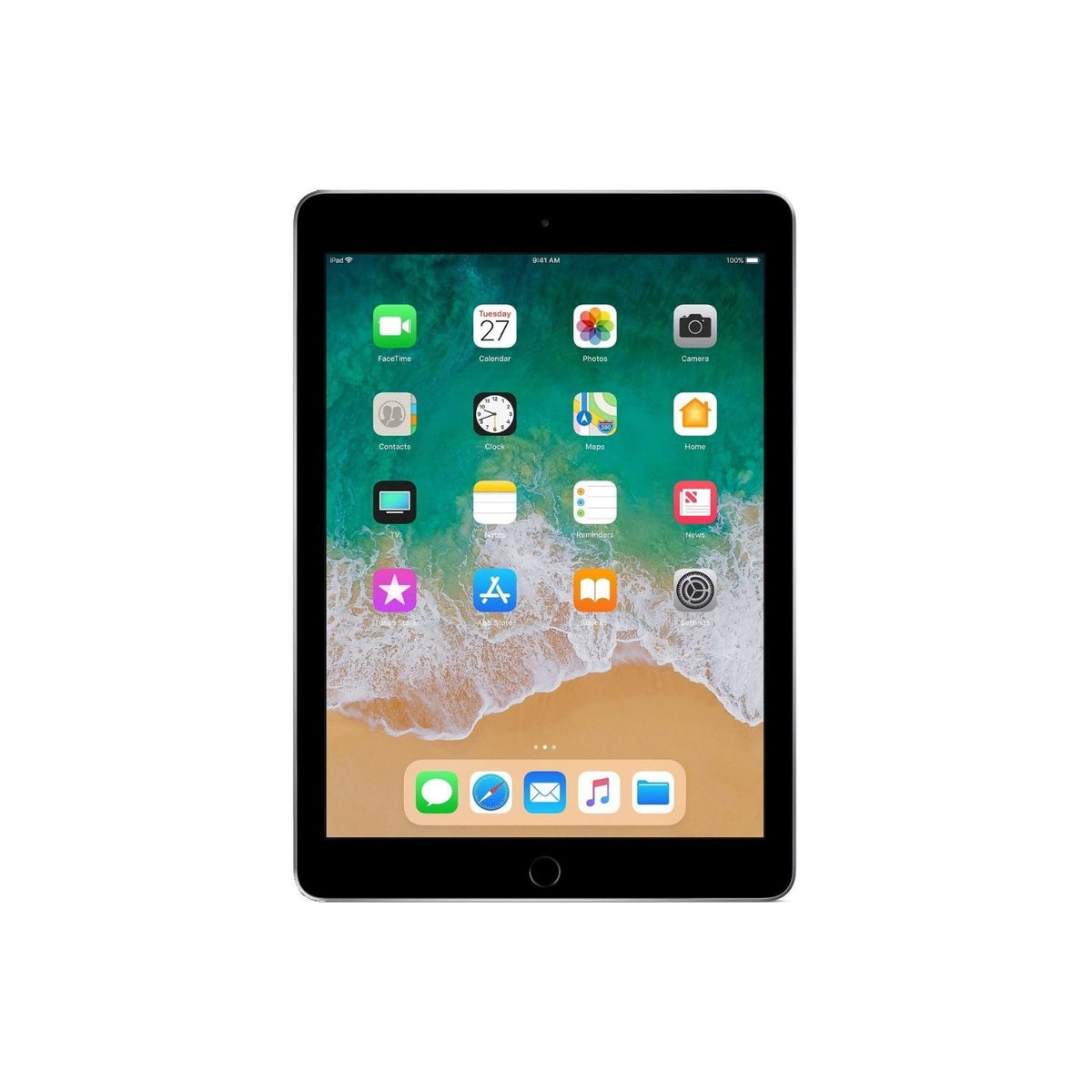 Refurbished Apple iPad 6th Gen A1893 (WiFi) 32GB Space Gray w/ Wireless Earbuds