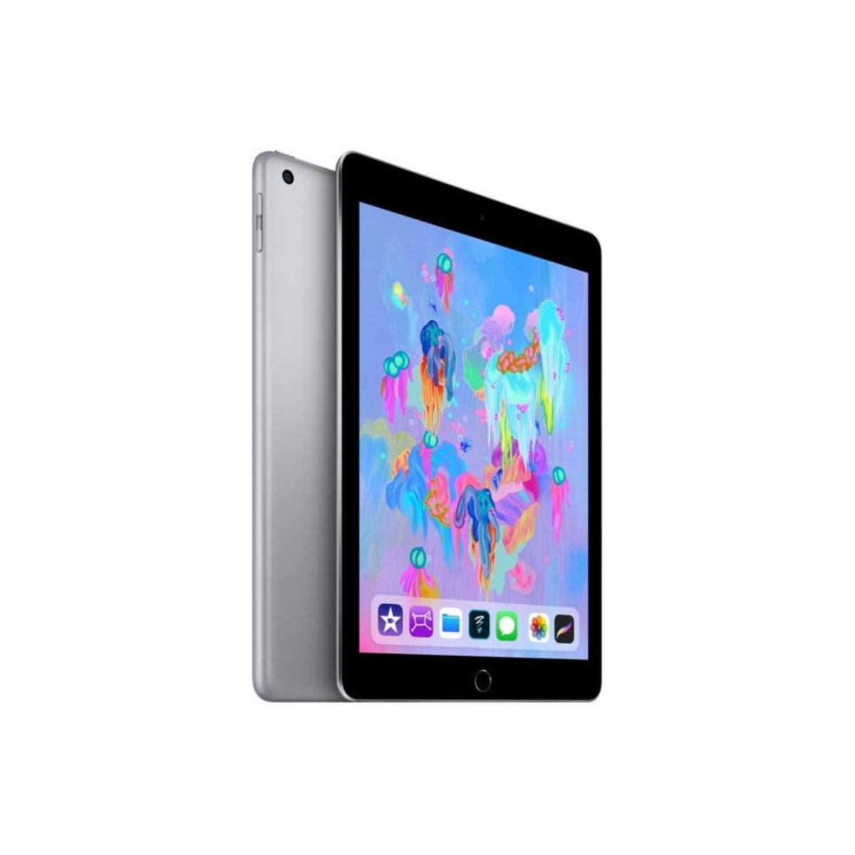 Refurbished Apple iPad 6th Gen A1893 (WiFi) 32GB Space Gray w/ Wireless Earbuds