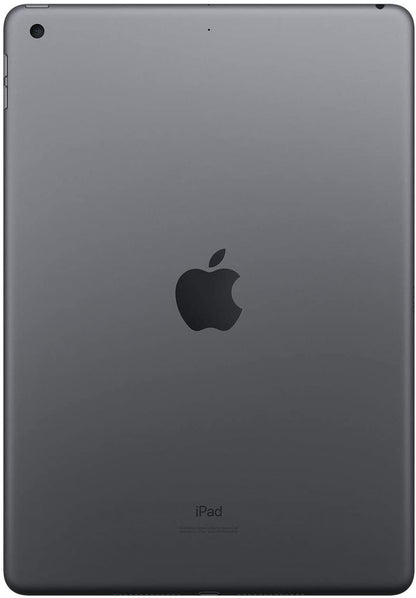 Refurbished Apple iPad 7th Gen A2200 (WiFi + Cellular Unlocked) 128GB Space Gray (Grade A) w/ Pre-Installed Tempered Glass