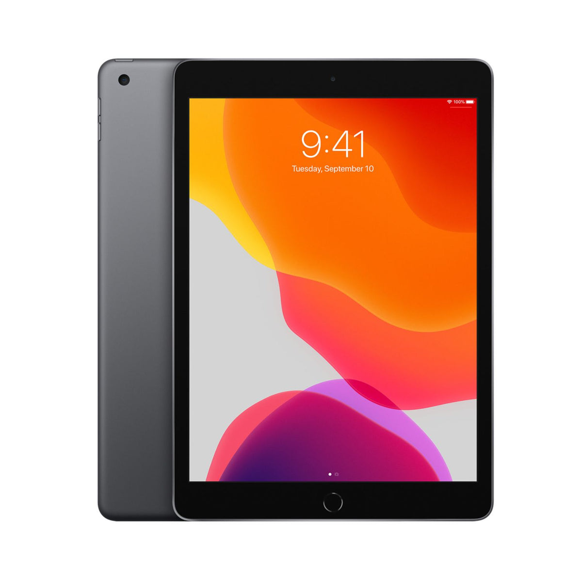 Apple iPad 7th Gen A2197 (WiFi) 128GB Space Gray w/ Wireless Earbuds