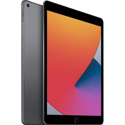Refurbished Apple iPad 8th Gen A2428 (WiFi + Cellular Unlocked) 128GB Space Gray (Grade A) Bundle with Case