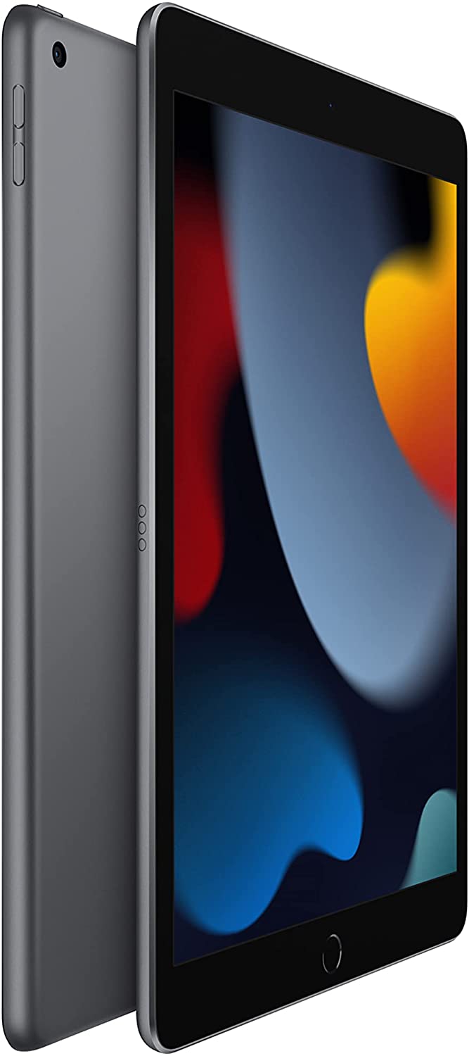 Refurbished Apple iPad 9th Gen A2603 (WiFi + Cellular Unlocked) 256GB Space Gray (Grade A) w/ Wireless Earbuds