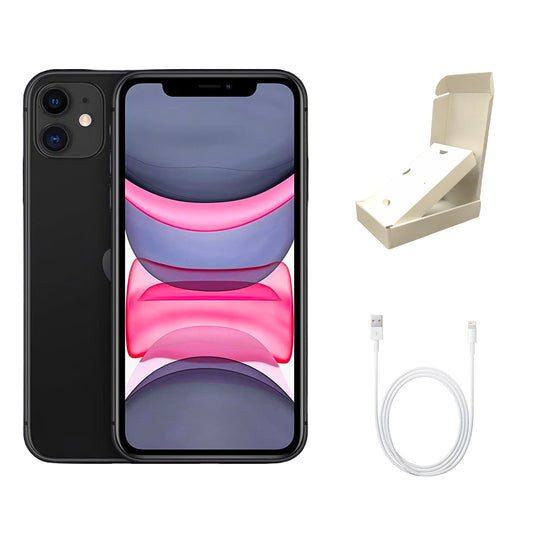Refurbished Apple iPhone 11 A2111 (Fully Unlocked) 128GB Black (Grade A) w/ Gift Box