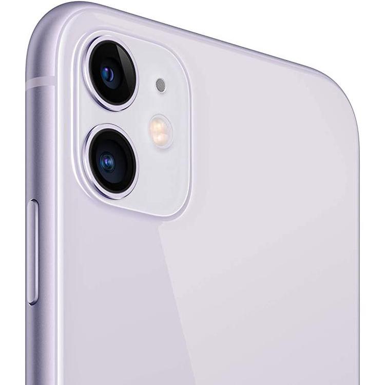 Refurbished Apple iPhone 11 A2111 (Fully Unlocked) 128GB Purple (Grade A) w/ Clear Phone Case
