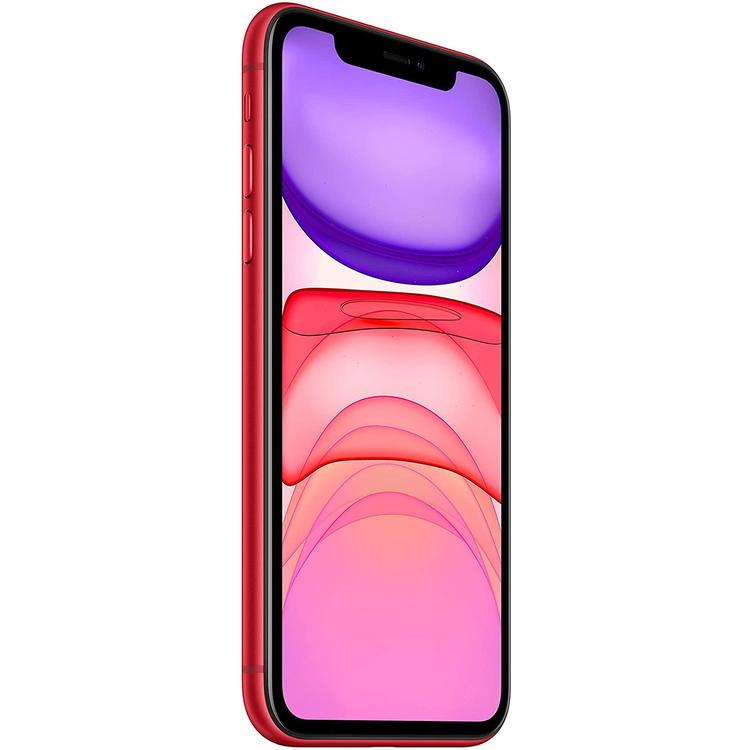 Refurbished Apple iPhone 11 A2111 (Fully Unlocked) 128GB Red (Grade A) w/ Clear Phone Case