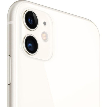 Refurbished Apple iPhone 11 A2111 (Fully Unlocked) 128GB White (Grade A) w/ Clear Phone Case
