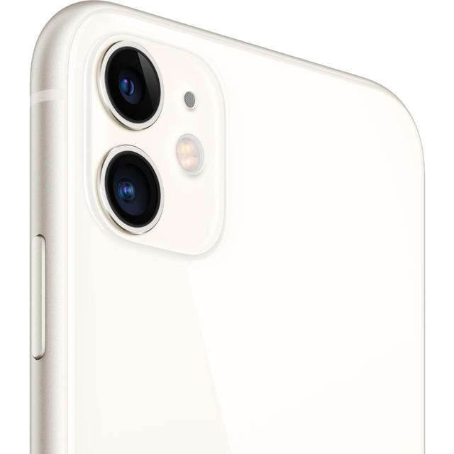 Apple iPhone 11 A2111 (Fully Unlocked) 128GB White w/ Wireless Earbuds