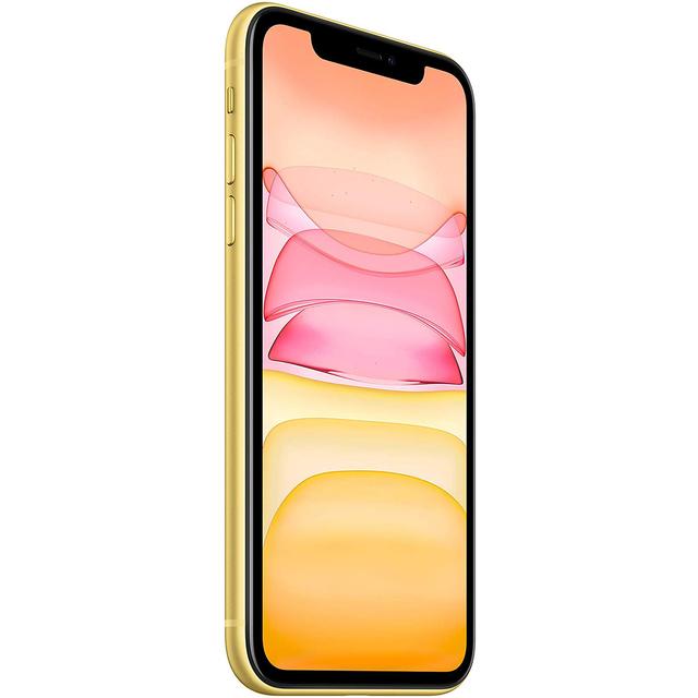 Refurbished Apple iPhone 11 A2111 (Fully Unlocked) 128GB Yellow (Grade A) w/ Clear Phone Case