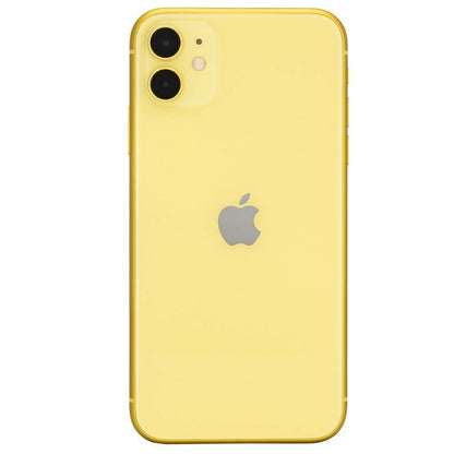 Refurbished Apple iPhone 11 A2111 (Fully Unlocked) 128GB Yellow (Grade A) w/ Clear Phone Case