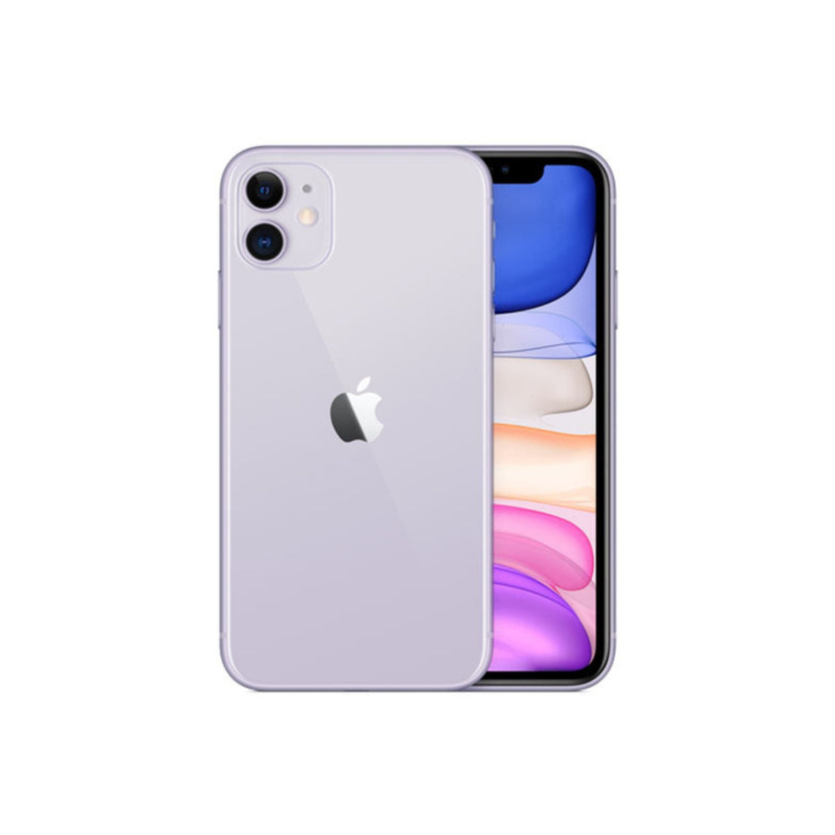 Apple iPhone 11 A2111 (Fully Unlocked) 256GB Purple w/ Wireless Earbuds