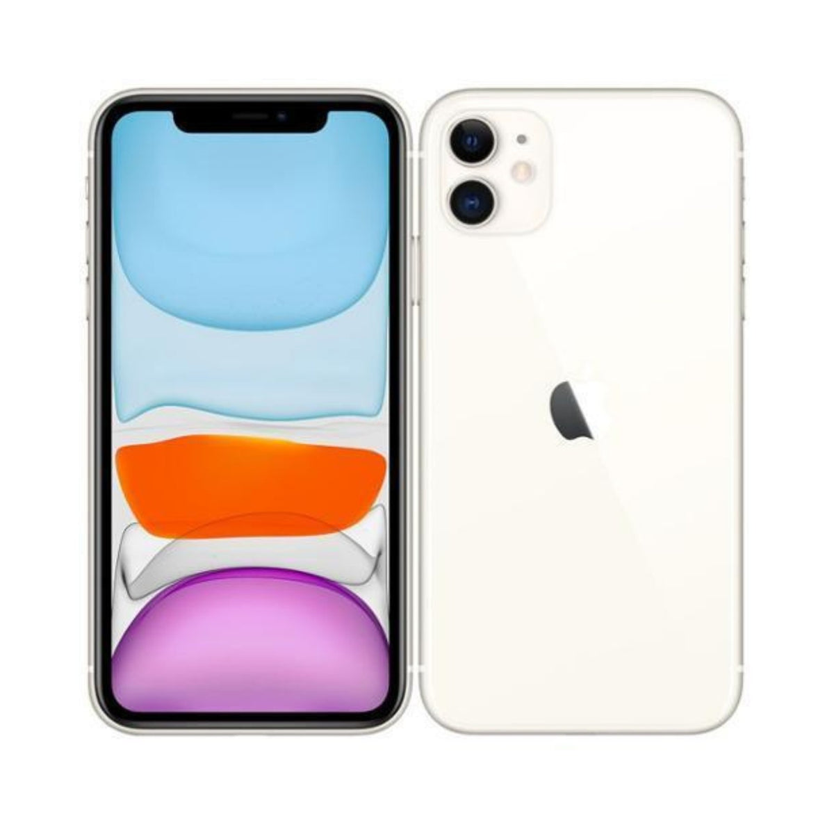 Apple iPhone 11 A2111 (Fully Unlocked) 256GB White w/ Wireless Earbuds