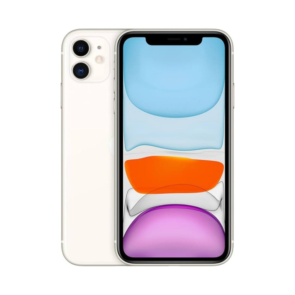 Apple iPhone 11 A2111 (Fully Unlocked) 256GB White w/ Wireless Earbuds
