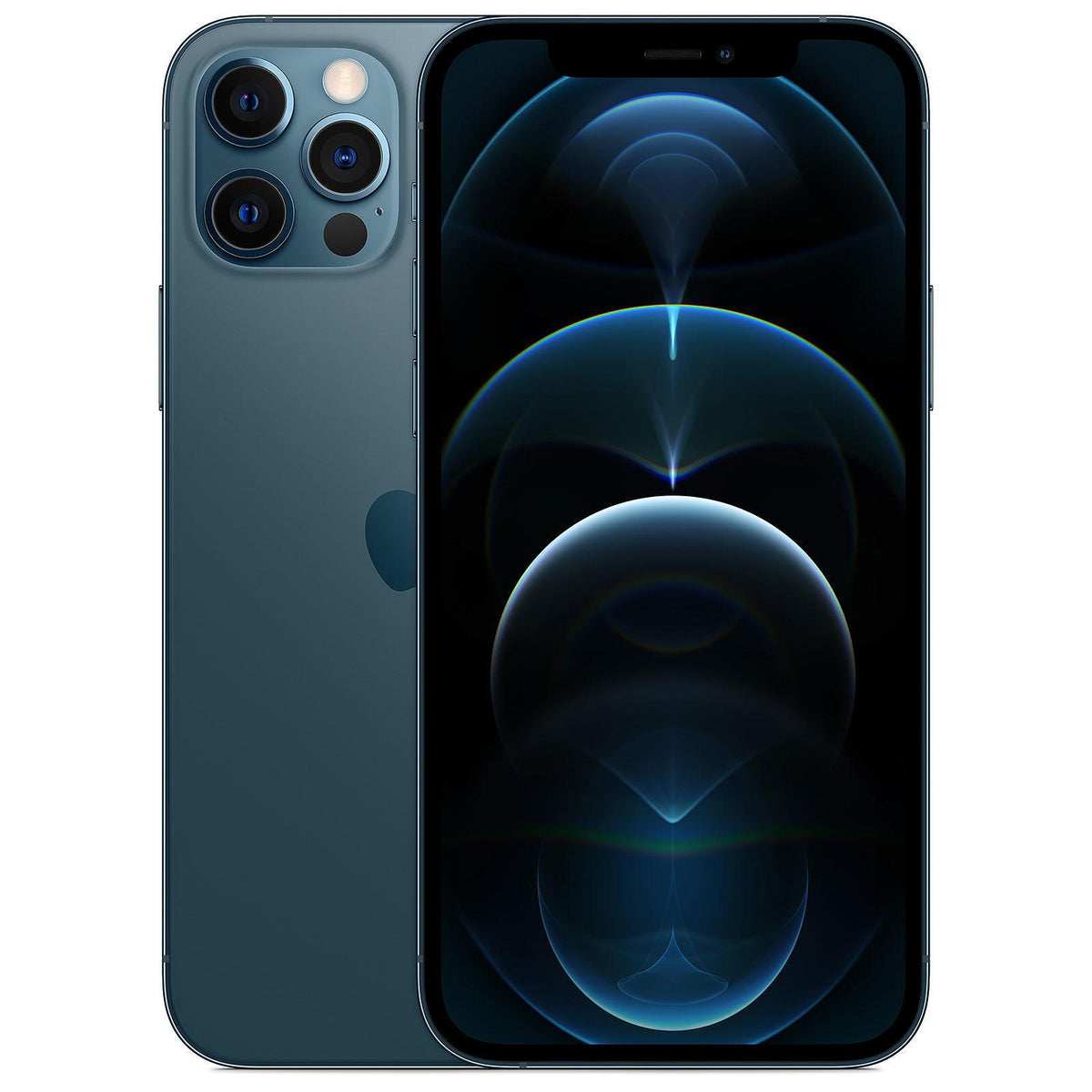 Refurbished Apple iPhone 12 Pro A2341 (Fully Unlocked) 512GB Pacific Blue (Grade A+) w/ Pre-Installed Tempered Glass