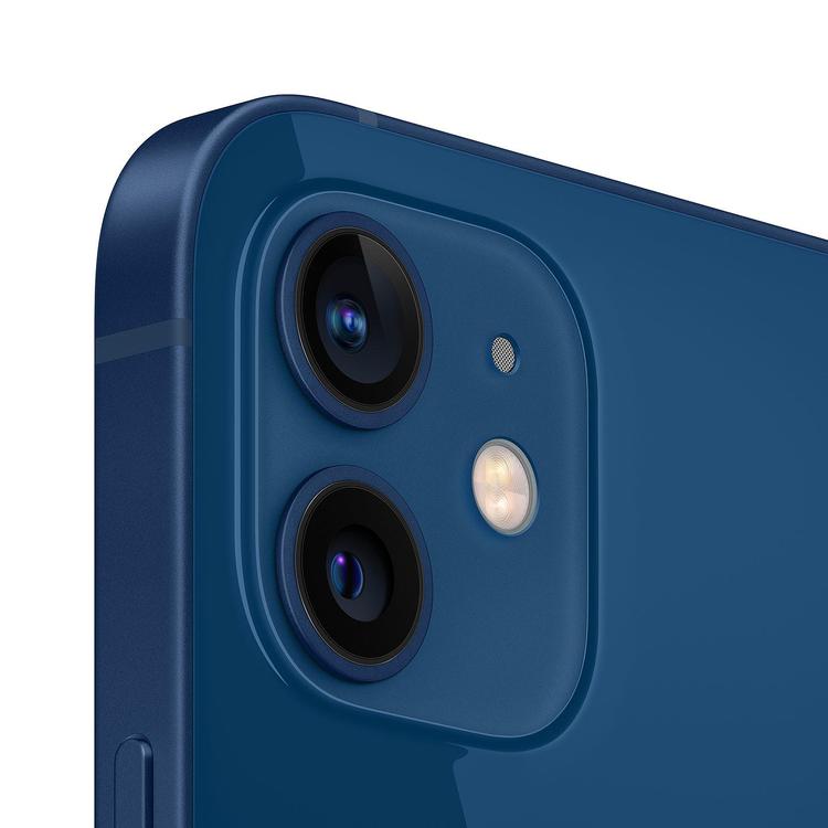 Refurbished Apple iPhone 12 A2172 (Fully Unlocked) 128GB Blue (Grade A) w/ Pre-Installed Tempered Glass