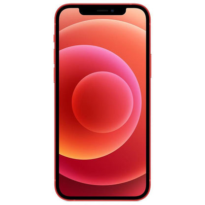 Refurbished Apple iPhone 12 A2172 (Fully Unlocked) 128GB Red (Grade A) w/ Pre-Installed Tempered Glass