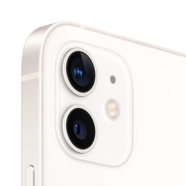 Refurbished Apple iPhone 12 A2172 (Fully Unlocked) 128GB White (Grade A) w/ Pre-Installed Tempered Glass