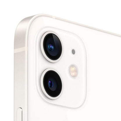 Refurbished Apple iPhone 12 A2172 (Fully Unlocked) 128GB White (Grade A) w/ Pre-Installed Tempered Glass