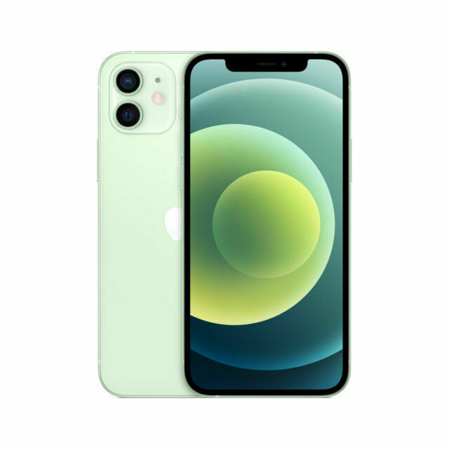 Refurbished Apple iPhone 12 A2172 (Fully Unlocked) 256GB Green (Grade A) w/ Pre-Installed Tempered Glass