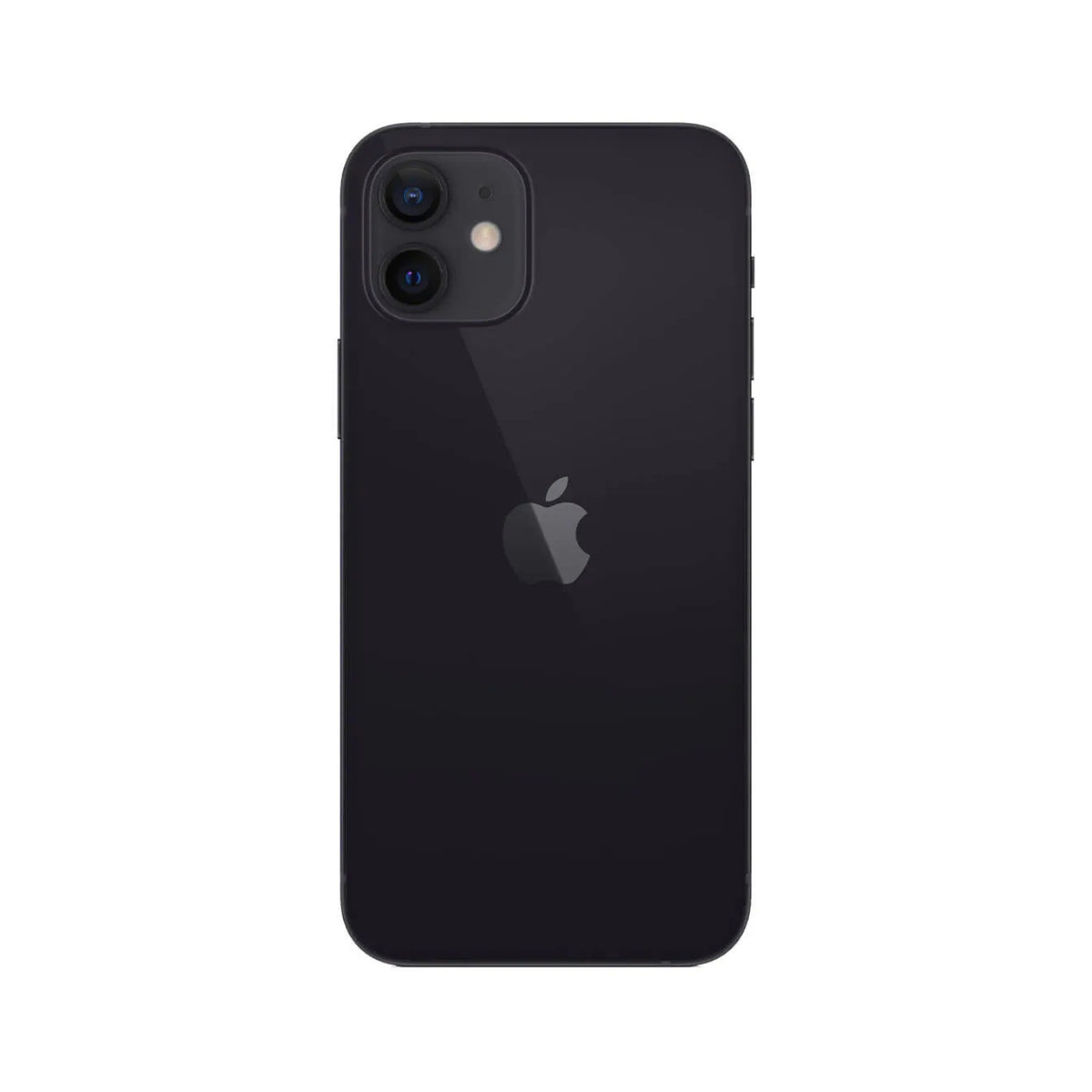 Refurbished Apple iPhone 12 A2172 (Fully Unlocked) 64GB Black (Grade A) w/ Pre-Installed Tempered Glass
